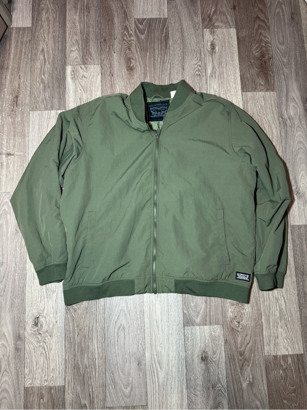 Levi's Bomber Jacket Mens XL Olive Green